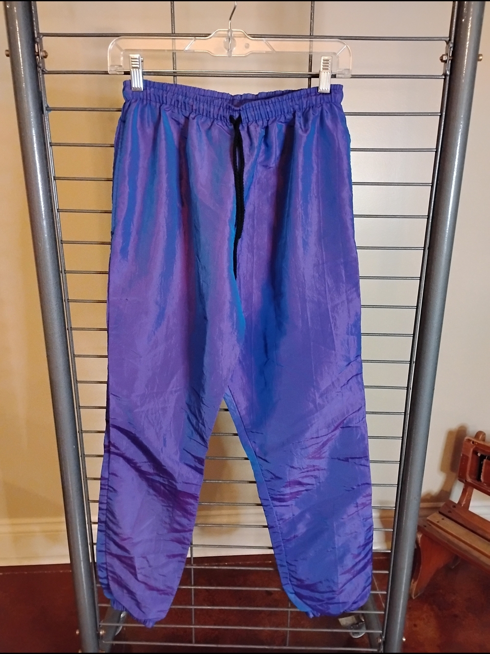 Purple Women's Track Joggers with Elastic Waist Size Small